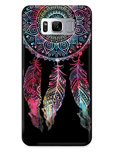 Inspired Cases - 3D Textured Galaxy S8 Plus Case - Rubber Bumper Cover - Protective Phone Case for Samsung Galaxy S8 Plus - Dark Watercolor Dreamcatcher Spiritual Native American