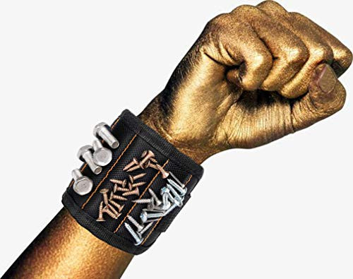 Magnetic Wristband Tools- Tool Belt with 15 Magnets for Holding Screws/Nails/Drill- Gadget for Father/Dad- Husband- Boyfriend- DIY Handyman- Woodworker- Gifts for Men Magnetic Wristband Tools- Tool Belt with 15 Magnets for Holding Screws/Nails/Drill- Gadget for Father/Dad- Husband- Boyfriend- DIY Handyman- Woodworker- Gifts for Men