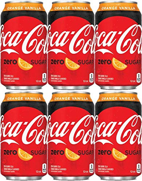 Coca-Cola Zero Sugar Orange Vanilla- 12 Oz- Pack of 6