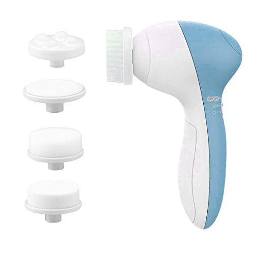 Facial Cleansing Brush-Waterproof Face Spin Brush Set with 5 Brush Heads- Gentle Exfoliating and Removing Blackhead- Deep Cleansing face Facial Cleansing Brush-Waterproof Face Spin Brush Set with 5 Brush Heads- Gentle Exfoliating and Removing Blackhead- Deep Cleansing face