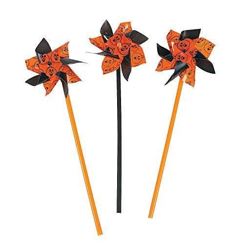 Fun Express - Halloween Pinwheels -3dZ-Un- for Halloween - Toys - Value Toys - Pinwheels - Halloween - 36 Pieces