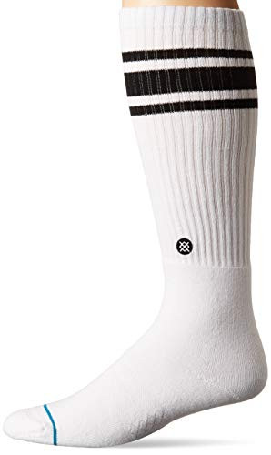 Stance Men's Tall Sock BOYD Pipe Bomb ST- White- Small