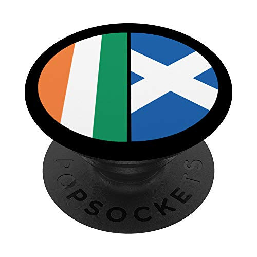 Ireland and Scotland Flag Pie Chart PopSockets PopGrip- Swappable Grip for Phones  and  Tablets