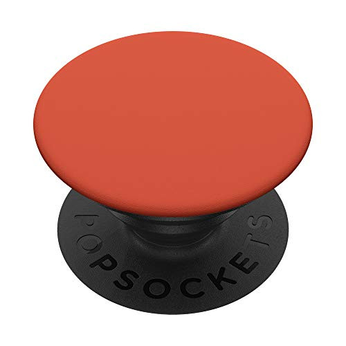 Red Orange Like Color Simple Minimal PopSockets PopGrip- Swappable Grip for Phones  and  Tablets