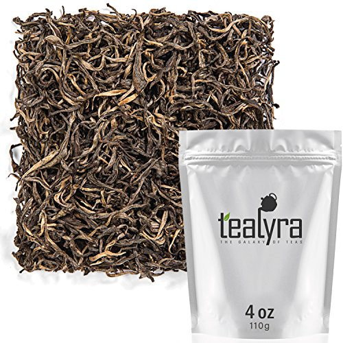 Tealyra - Golden Dragon Yellow Tea - Rare Unique Loose Leaf Tea - Organically Grown - Antioxidants Rich - Caffeine Medium - 112g -4-ounce-