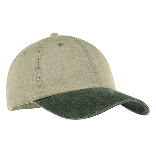 Armycrew Two Tone Low Profile Pigment Dyed Washed Cotton Adjustable Cap - Khaki Hunter