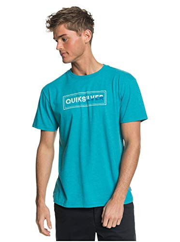 Quiksilver Men's Final COMP TEE- Pagoda Blue Heather- M