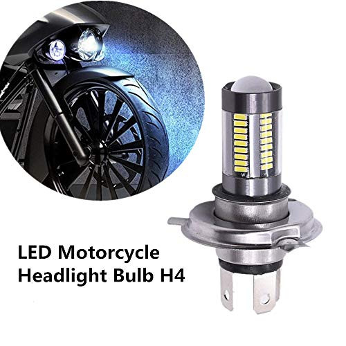Usee LED Motorcycle Headlight Bulb H4 HS1 9003 HB2 Hi Lo Beam 33W 1000LM Extremely Bright White for Yamaha Suzuki Kawasaki