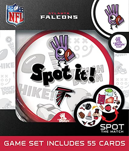 MasterPieces NFL Atlanta Falcons Spot It Card Game- Team Colors- One Size