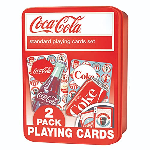MasterPieces Coca Cola - 2 Pack Playing Cards - Tin Packaging