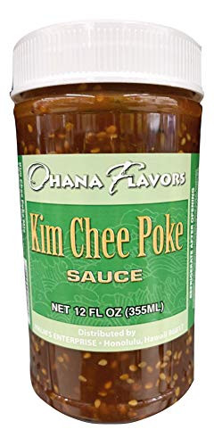 Ohana Flavors Hawaiian Poke Sauce -Kim Chee- 12 Fluid Ounce-