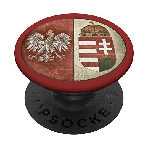 Hungary and Poland Pie Chart Vintage-effect Emblem Design PopSockets PopGrip- Swappable Grip for Phones and Tablets Hungary and Poland Pie Chart Vintage-effect Emblem Design PopSockets PopGrip- Swappable Grip for Phones and Tablets