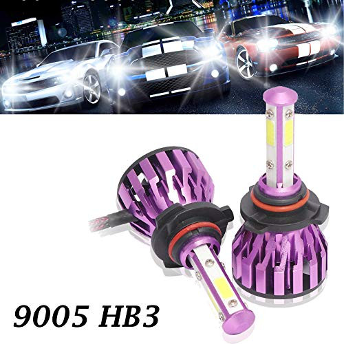 9005 LED Headlight Bulbs 6000K Cool White for High Beam/Fog Light/Low Beam 12000 Lumens Bright HB3 Car Headlamps Conversion Kit -Pack of 2-