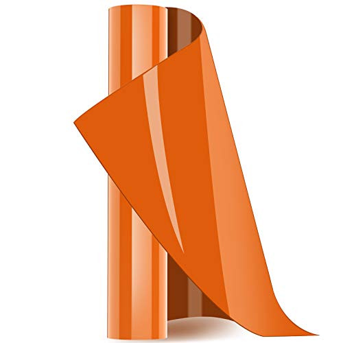 YLCVBUD HTV Vinyl Rolls Heat Transfer Vinyl 12x8ft Iron on Vinyl for T-Shirts Heat Press Machine DIY -Orange- YLCVBUD HTV Vinyl Rolls Heat Transfer Vinyl 12x8ft Iron on Vinyl for T-Shirts Heat Press Machine DIY -Orange-