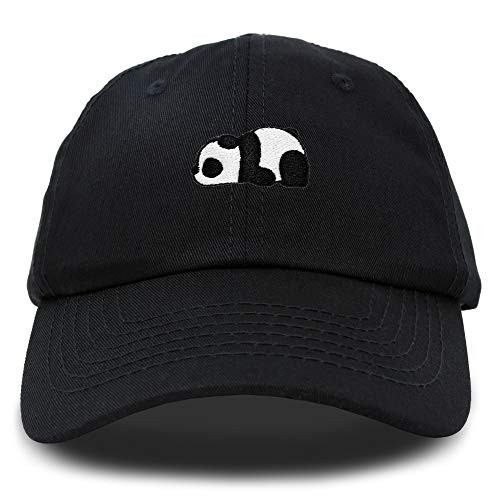 DALIX Cute Baby Panda Womens Dad Hat Baseball Cap Embroidered in Black