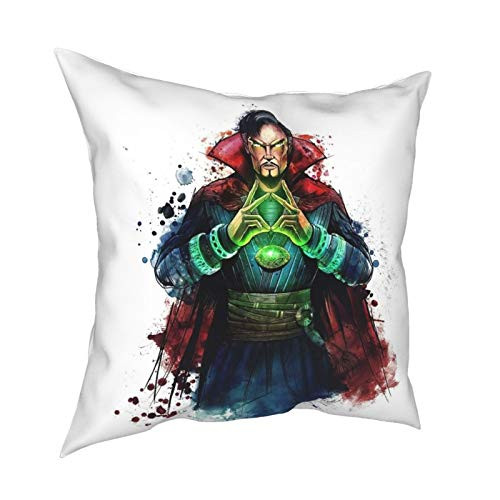 Super Hero Decorative Throw Pillow Cover Avengers Printed Marvel Comic Pillowcase Square Cushion Case 18x18 Inch-4