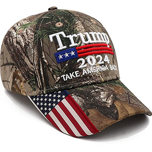 Trump 2024 Hat Donald Trump Hat Take America Back MAGA USA Embroidery Adjustable Baseball Cap Camo