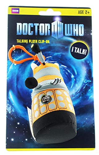 Doctor Who Mini Talking Orange Dalek Plush Key Chain