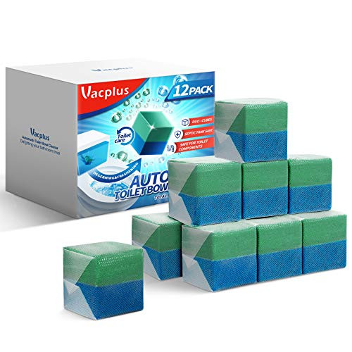 Vacplus Automatic Toilet Bowl Cleaner Tablets -12 Pack-- Bathroom Toilet Tank Cleaner- VA-T169 Vacplus Automatic Toilet Bowl Cleaner Tablets -12 Pack-- Bathroom Toilet Tank Cleaner- VA-T169