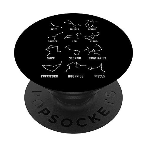 Astrological Sign Star Chart Astrology PopSockets Grip and Stand for Phones and Tablets