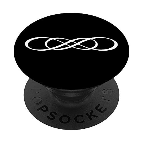 Double Infinity Symbol PopSockets PopGrip- Swappable Grip for Phones  and  Tablets