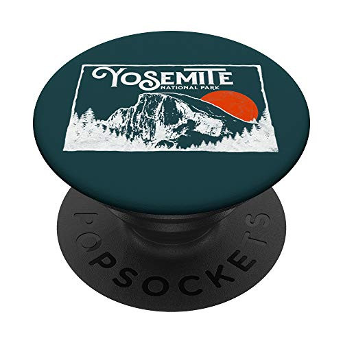 Retro Yosemite National Park Half Dome Vintage 80s PopSockets Swappable PopGrip