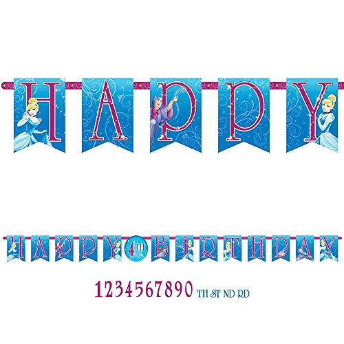 Amscan Cinderella Add-An-Age Letter Banner (Each)