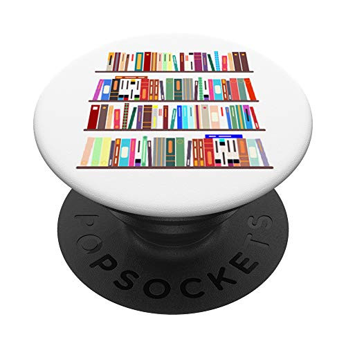 Reading Books Book Shelves Library Book Lover Bookworm Nerd PopSockets PopGrip- Swappable Grip for Phones and Tablets Reading Books Book Shelves Library Book Lover Bookworm Nerd PopSockets PopGrip- Swappable Grip for Phones and Tablets