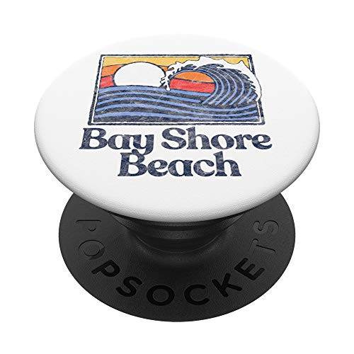 Bay Shore Beach Retro Surfer Vintage Beach and Wave PopSockets Grip and Stand for Phones and Tablets Bay Shore Beach Retro Surfer Vintage Beach and Wave PopSockets Grip and Stand for Phones and Tablets