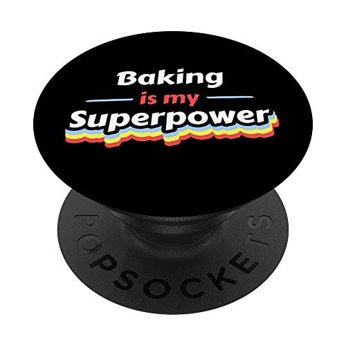 Baking Is My Superpower Baking Lovers Cupcakes Kitchen Chef PopSockets PopGrip- Swappable Grip for Phones and Tablets Baking Is My Superpower Baking Lovers Cupcakes Kitchen Chef PopSockets PopGrip- Swappable Grip for Phones and Tablets