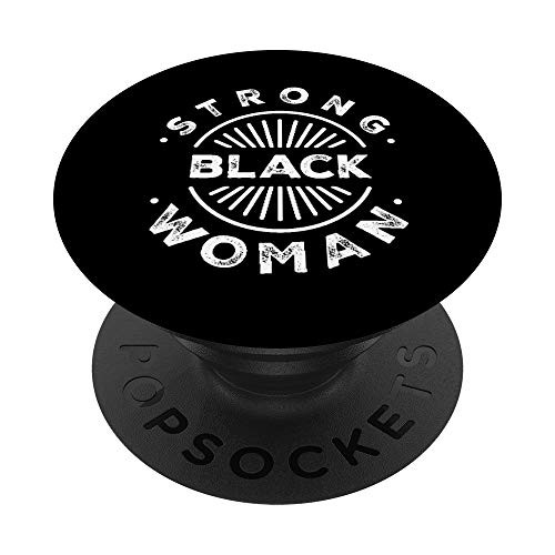 Strong Black Woman African American PopSockets PopGrip- Swappable Grip for Phones  and  Tablets