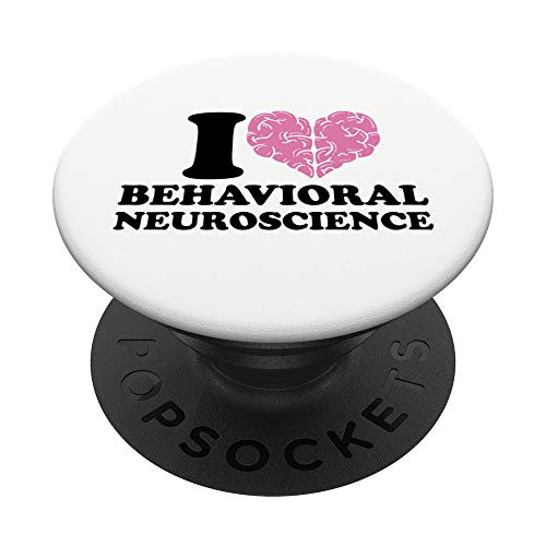 I Love Behavioral Neuroscience PopSockets PopGrip- Swappable Grip for Phones  and  Tablets