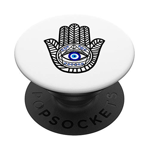 Nazar turkish eye evil eye protection hand of hamsa PopSockets PopGrip- Swappable Grip for Phones  and  Tablets