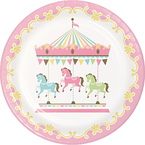 Carousel Paper Plates, 24 ct