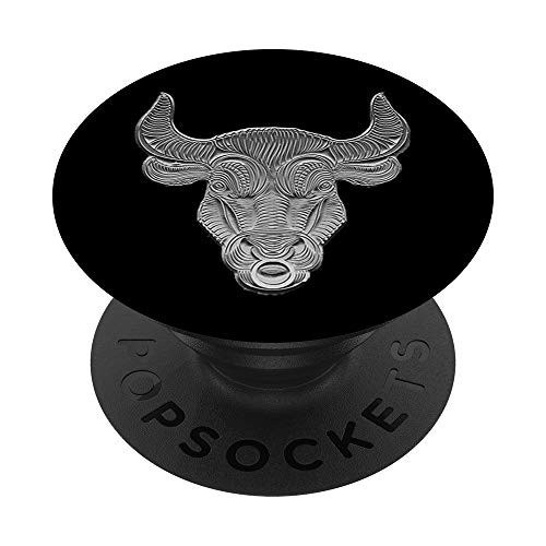 Taurus Bull Zodiac Astrology Birth Sign PopSockets Grip and Stand for Phones and Tablets