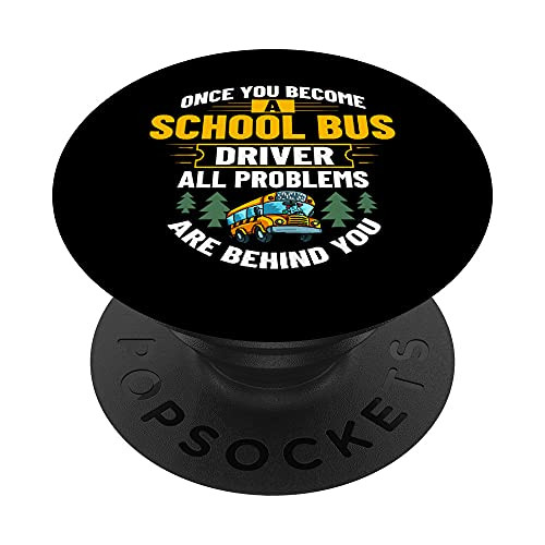School Bus Driver Kids PopSockets Swappable PopGrip