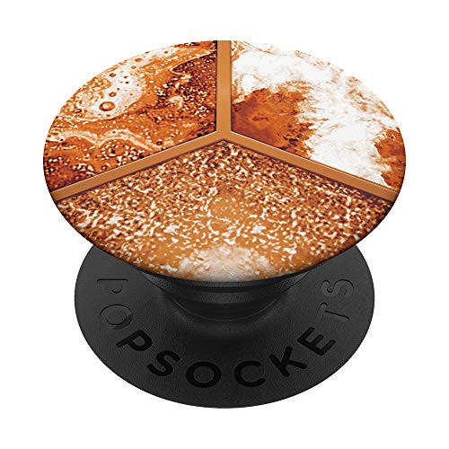 Burnt Orange Peace Cosmo Stylish Pattern PopSockets Grip and Stand for Phones and Tablets