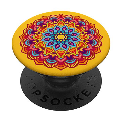 Zen Mindful Meditation Mandala Orange on Yellow PACJ0437 PopSockets PopGrip- Swappable Grip for Phones and Tablets Zen Mindful Meditation Mandala Orange on Yellow PACJ0437 PopSockets PopGrip- Swappable Grip for Phones and Tablets