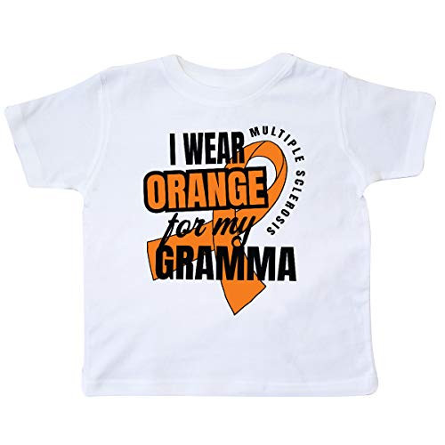inktastic I Wear Orange for My Gramma Multiple Toddler T-Shirt 5-6 White 3481d