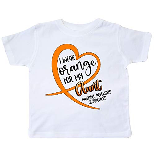 inktastic I Wear Orange for My Aunt Multiple Toddler T-Shirt 3T White 3e3e3