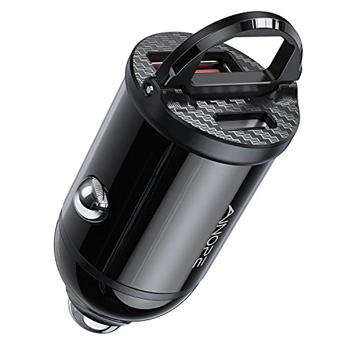 Car Charger USB C- Smallest 30W PD and 30W QC Fast Car Charger Adapter AINOPE Dual Port Cigarette Lighter USB Charger Flush Fit Compatible with iPhone 12/12 Pro/12 Mini- iPad Pro-2020-- MacBook- Samsung Car Charger USB C- Smallest 30W PD and 30W QC Fast Car Charger Adapter AINOPE Dual Port Cigarette Lighter USB Charger Flush Fit Compatible with iPhone 12/12 Pro/12 Mini- iPad Pro-2020-- MacBook- Samsung