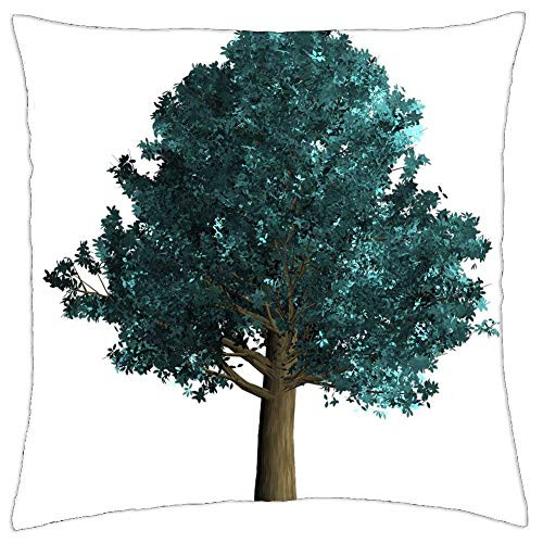 LESGAULEST Throw Pillow Cover -16x16 inch- - Tree Decorative Green Foliage Branch Ecology