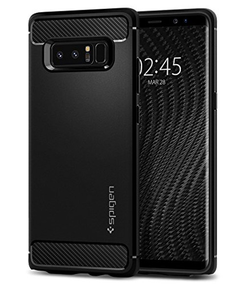 Spigen Rugged Armor Designed for Samsung Galaxy Note 8 Case (2017) - Matte Black