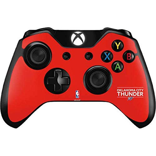 Skinit Decal Gaming Skin Compatible with Xbox One Controller - Officially Licensed NBA Oklahoma City Thunder Standard - Orange Design
