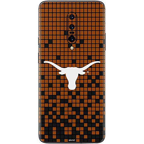Skinit Decal Phone Skin Compatible with OnePlus 7 Pro - Officially Licensed University of Texas at Austin Texas Longhorns Orange Checkered Design