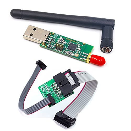 ICQUANZX CC2531 Sniffer USB Dongle Protocol AnalyzerPlusBluetooth 4.0 CC2540 Zigbee CC2531 Sniffer USB Dongle BTool Programmer Connector Board Downloader Cable 1Set