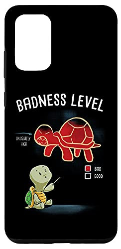 Galaxy S20Plus Badness Level Diagram Chart Funny Turtle Tortoise Nerd Geek Case