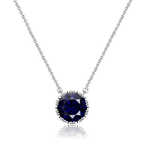 Beyond Love Crown Pendant Necklace 14K White Gold Plated Dainty Silver Chain Choker 2.25 Ct 5A Cubic Zirconia December Birthstone Necklace for Women Girl Jewelry Gift 18 Beyond Love Crown Pendant Necklace 14K White Gold Plated Dainty Silver Chain Choker 2.25 Ct 5A Cubic Zirconia December Birthstone Necklace for Women Girl Jewelry Gift 18
