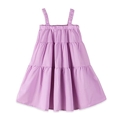 Toddler Baby Girl Dress Summer Ruffle Sleeveless Kids Casual Beach Sundress 2-7Y -Purple- 6-7 Years- Toddler Baby Girl Dress Summer Ruffle Sleeveless Kids Casual Beach Sundress 2-7Y -Purple- 6-7 Years-