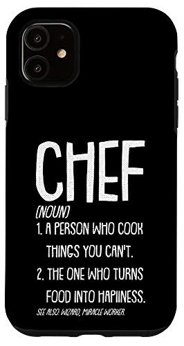 iPhone 11 Noun Chef Funny Sous Master Head Executive Cook-ing Gift Case